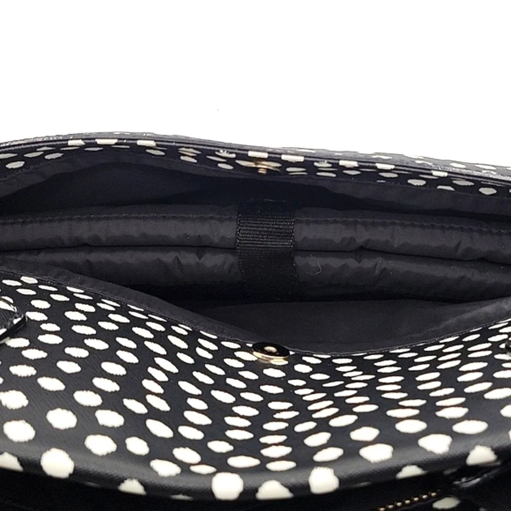 KATE SPADE Musical Dot Diaper Bag Black White - Picture 8 of 16